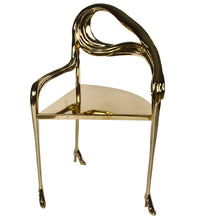 Load image into Gallery viewer, Cast brass Leda chair - Jean Michel Frank &amp; Salvador Dali
