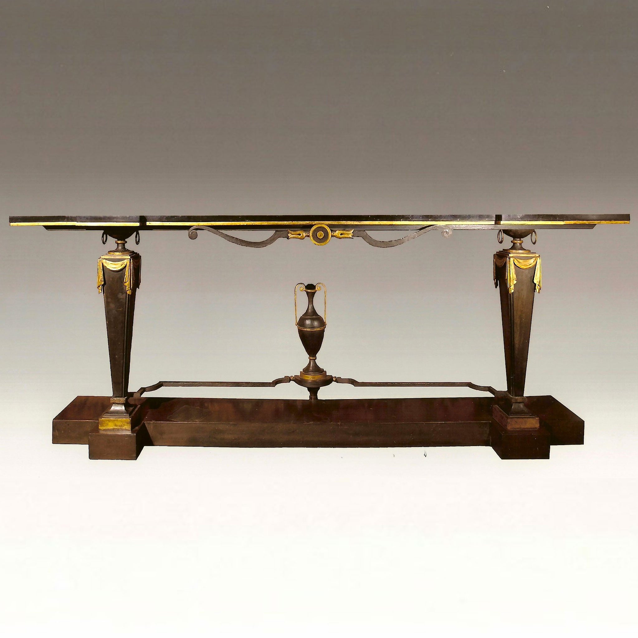Bronze and gilt bronze side table - Emilio Terry