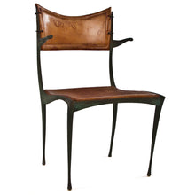 Load image into Gallery viewer, Bronze and leather Gazelle chairs - Dan Johnson

