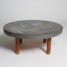 Load image into Gallery viewer, Lead and oak table - Roger Capron
